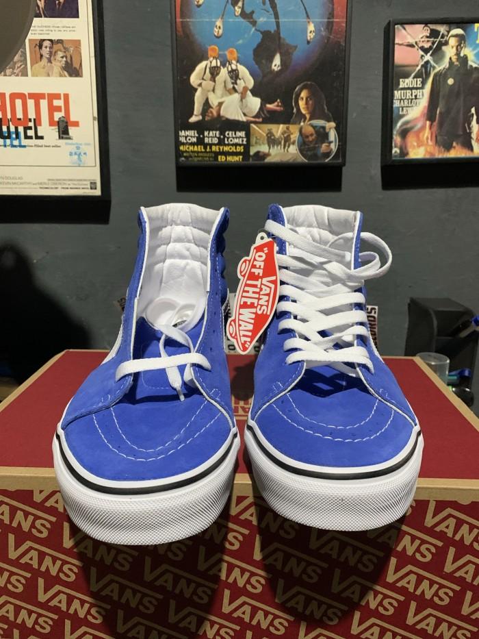 ORIGINAL SEPATU VANS UA SK8 HI SK8-HI BIRU NEBULAS BLUE TRUE WHITE 43