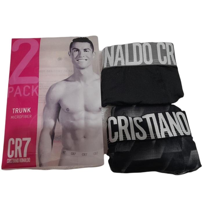 Underwear CR7 Trunk Microfiber XL L Black Motif isi 2pcs
