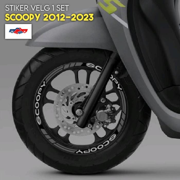 stiker pelek stiker velg NEW SCOOPY 2023-2012 full set