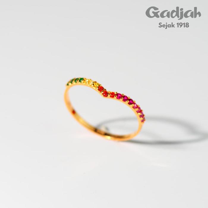 Cincin Emas Villy Rainbow - Toko Emas Gadjah