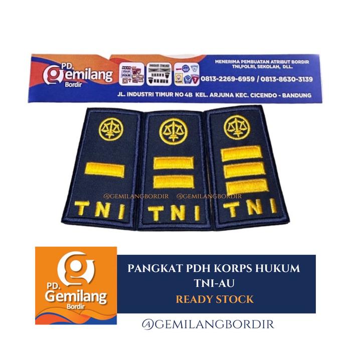 PANGKAT PDH KORPS HUKUM TNI-AU | pangkat PDH TNI | Pangkat PDH HUKUM