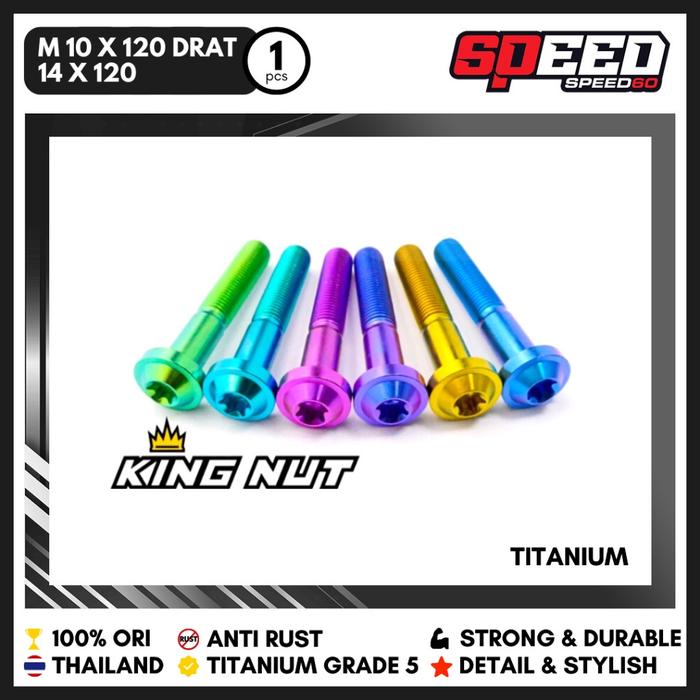 Baut M 10 x 120 Drat 14 x 120 UMB Baut Probolt Grade 5 King Nut