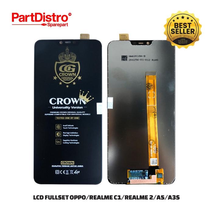 LCD TOUCHCREEN OPPO A3S / REALME C1 / REALME 2 / A5 BLACK