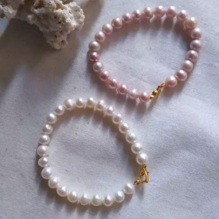 Gelang Mutiara lapis emas