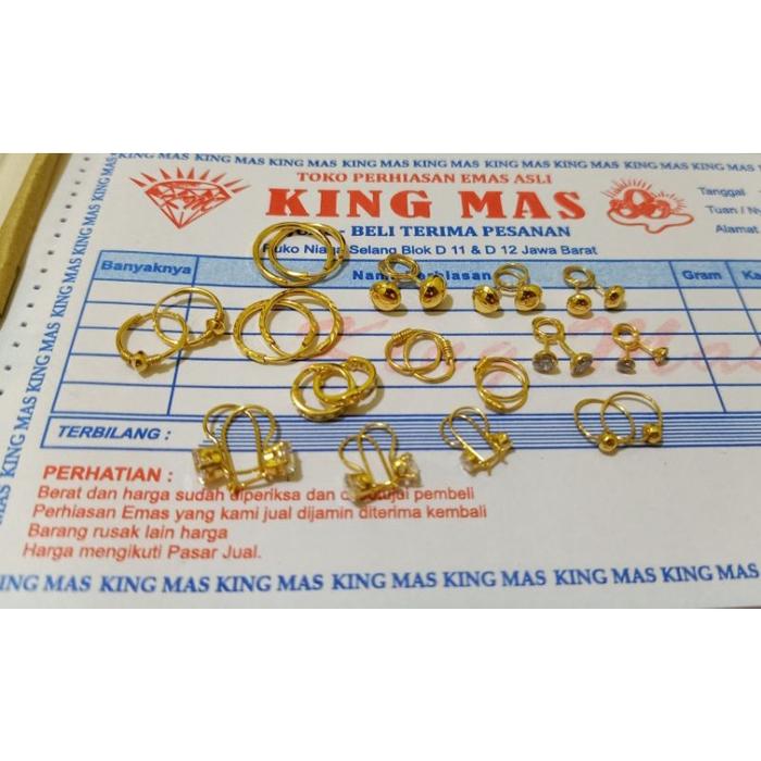 ANTING EMAS ASLI KADAR 300&375