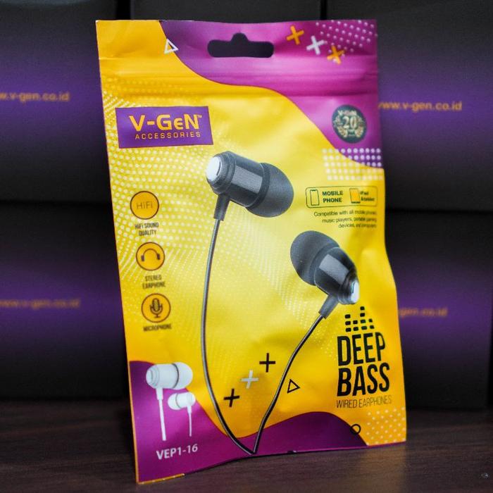 d| earphone v-gen headset extra bass high quality