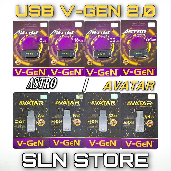 d| usb 8gb 16gb 32gb 64gb v-gen astro avatar 2.0 | flashdisk flash