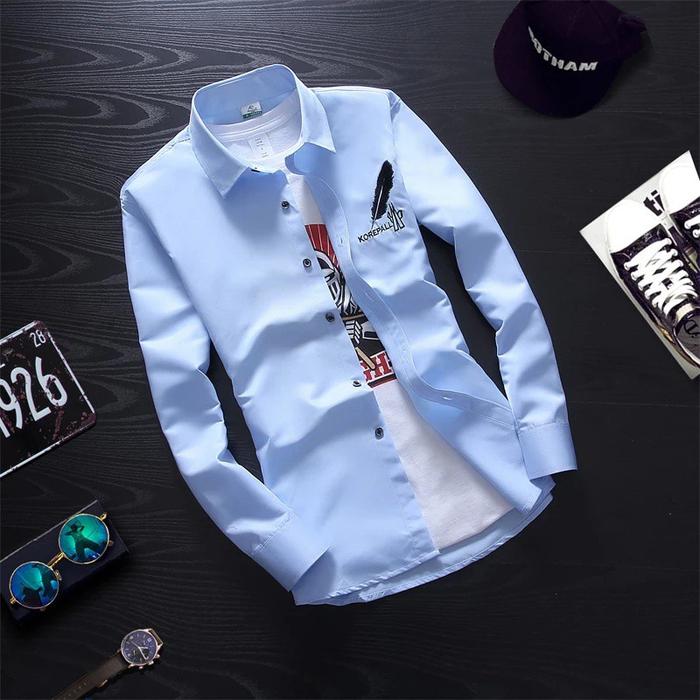 terlaris(MKS) animos / kemeja KOREPALL M,L,XL,XXL / kemeja pria lengan