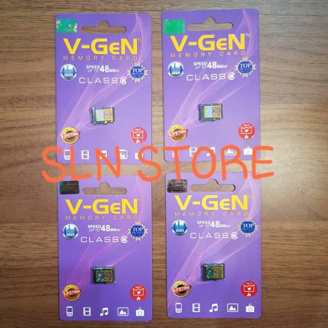 d| micro sd 4gb / 8gb / 16gb / 32gb v-gen memory card original garansi