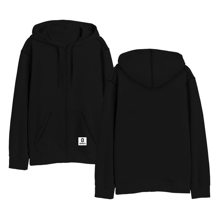Jaket Hoodie Zipper Polos Erigo Pria Wanita || Hoodie Polos Premium