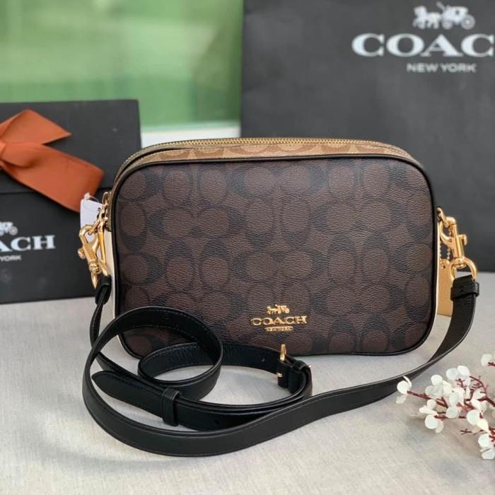 COACH CROSSBODY JES IN BLOCKED SIGNATURE ORIGINAL