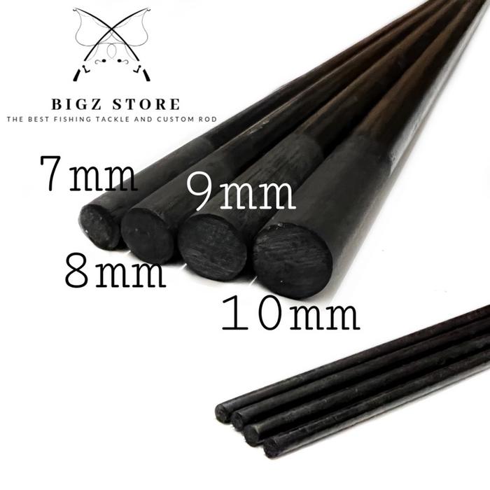terlaris new CARBON SOLID BRANDLESS PANJANG 180 CM BUTT 7 8 9 10 11 MM