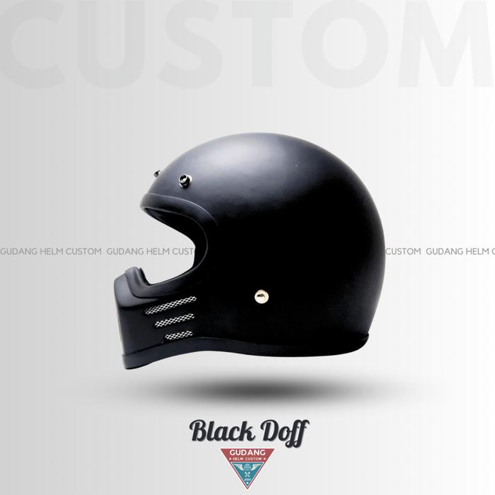 terlaris new Helm Custom Retro Cakil M30 - Bahan Fiber untuk Motor