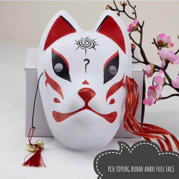terlaris new PCH TOPENG ANBU FULL F DENGAN LONCENG / Anime Fox Mask