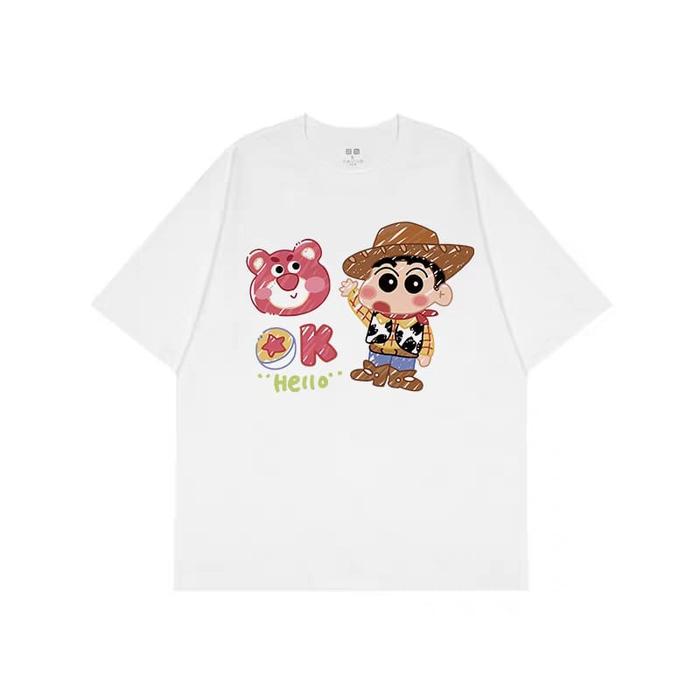 Produk OKE CHAN TSHIRT ATASAN KAOS UNISEX SIMPLE LUCU COUPLE V1 Barang