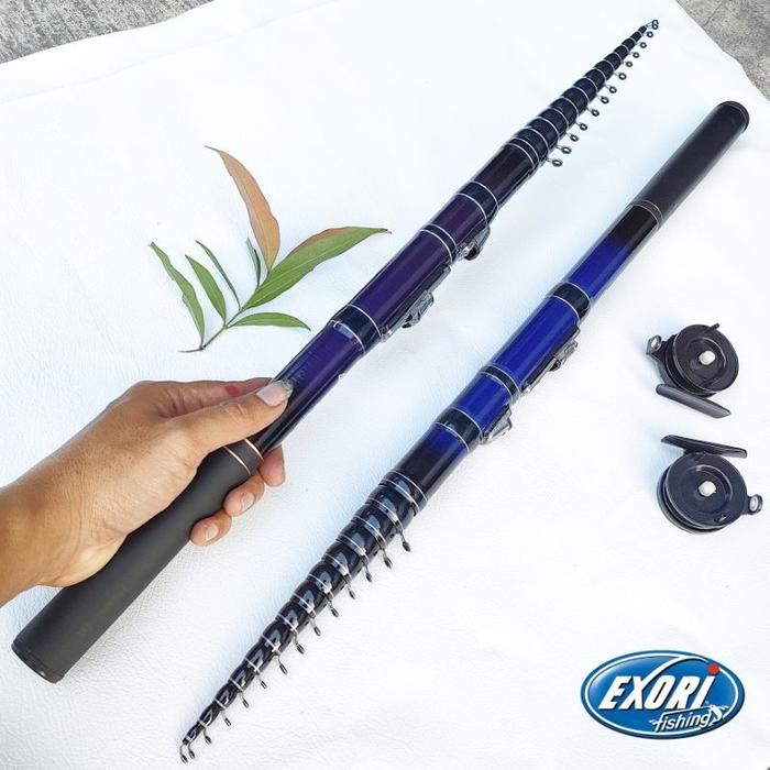 terlaris new joran tegek kolong custom exori 450 + reel ready