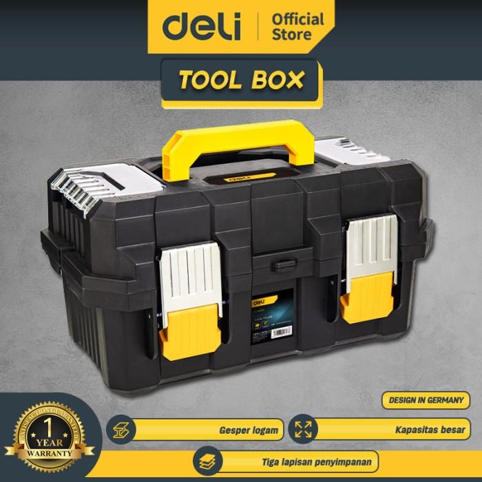 terlaris(Ryan) Deli Tool Box / Kotak Box Perkakas Besar Kokoh
