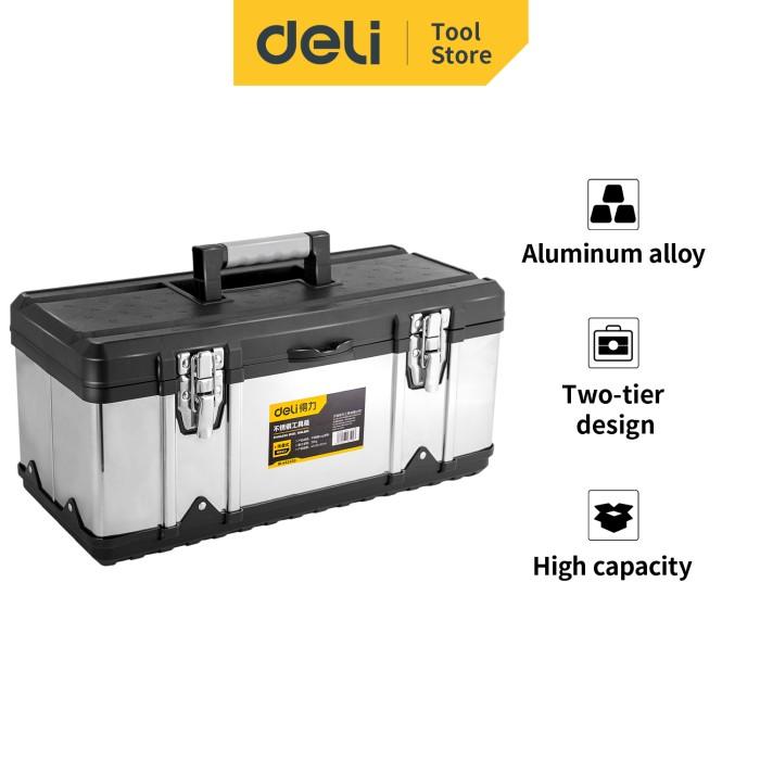 terlaris(Ryan) Deli Tool Box / Kotak Perkakas Ukuran Besar 20"