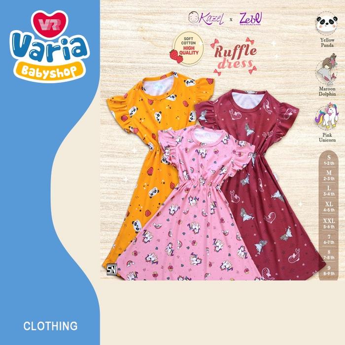 ready KAZEL RUFFLE DRESS | ZEBE KAZEL