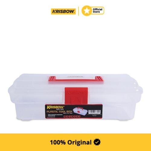 terlaris(Ryan) Krisbow Tool Box Kotak Perkakas Plastik 30.5X15X10Cm -