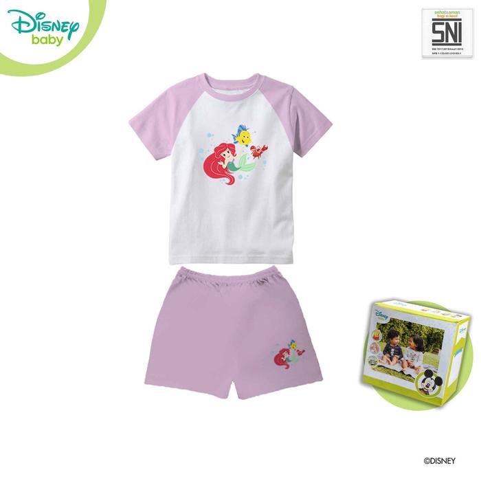 ready Pakaian Bayi Kaos Raglan SET DISNEY Princess Katun Bambu DPC284