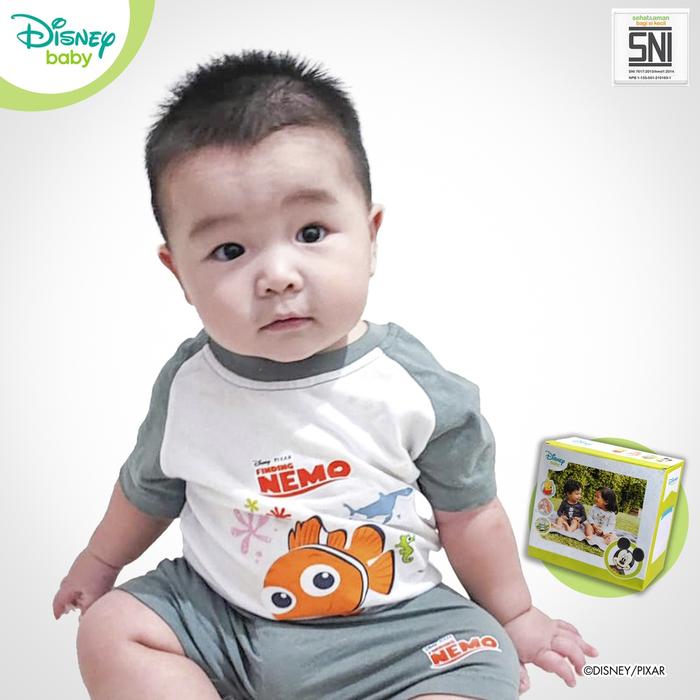 ready Pakaian Bayi Kaos Raglan SET PIXAR Nemo Katun Bambu PNM64