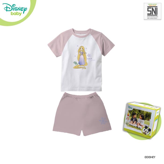 ready Pakaian Bayi Kaos Raglan SET DISNEY Princess Katun Bambu DPC300