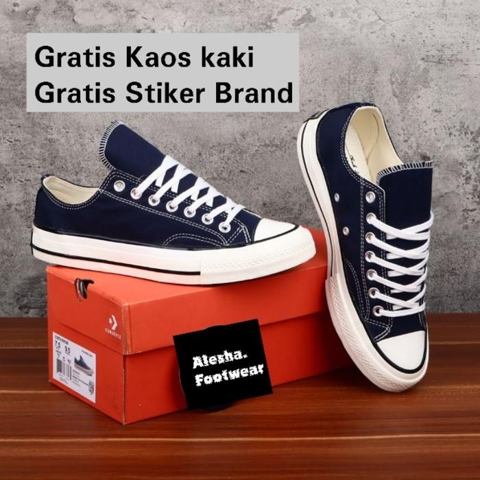 Sepatu Converse 70S Ox Navy / Converse 70S Navy Obsidan Low Premium