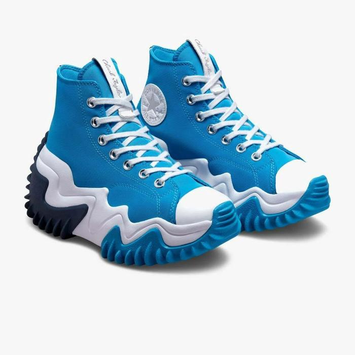 Sepatu Sneakers Wanita Converse Run Star Motion High Dial Up Blue