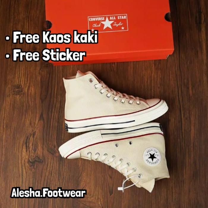 Sepatu Converse 70S Hi White Egret /Converse 70S Hight Cream Premium