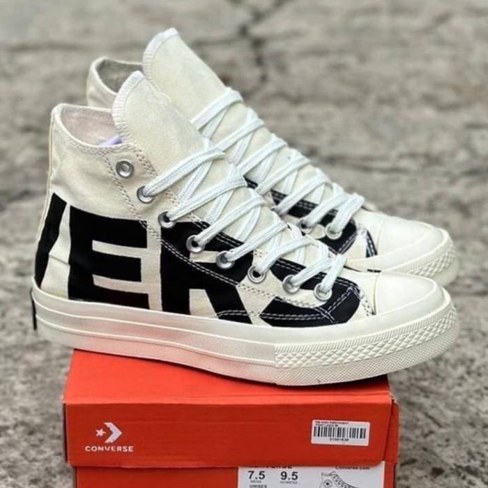 Converse 70S High Motif Logo White Egret Premium Bnib Grade Original