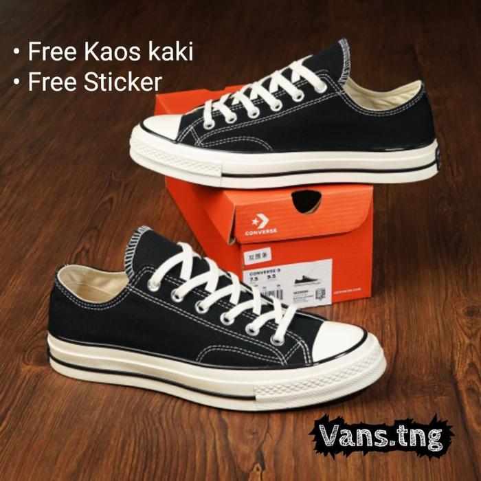 Sepatu Converse 70S Ox Black / Converse 70S Low Black / Converse 70S