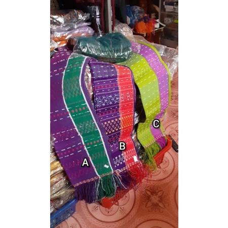 HANDE HANDE TENUN TANGAN TARUTUNG SELENDANG ULOS BATAK NUANSA UNGU