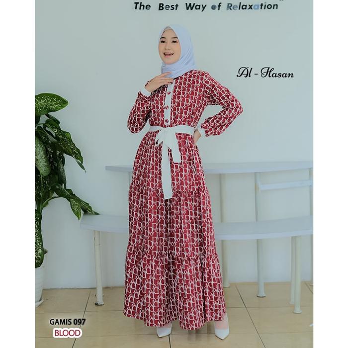 DRESS 097 ORIGINAL AL-HASAN COLLECTION/DRESS SHAKILA MOTIF