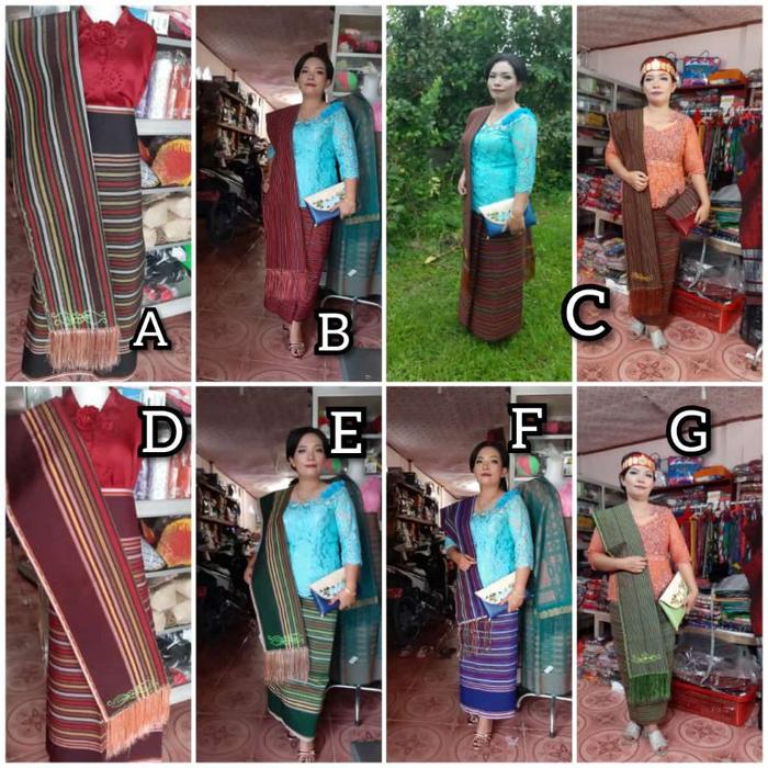 SONGKET ULOS MANGIRING SARUNG KAIN LILIT SELENDANG BORDIR TENUN ASLI