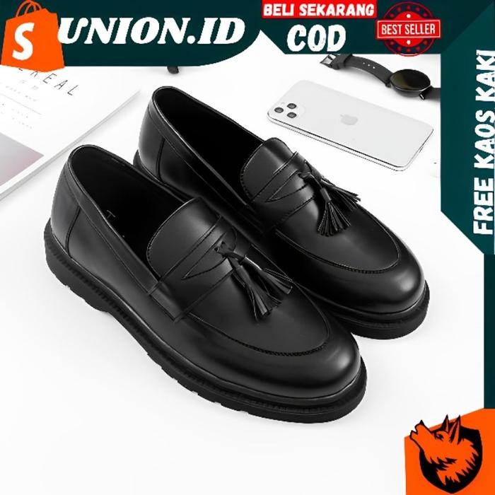 Union Prabu Sepatu Formal Pria Casual Kerja Kantor Kuliah Kondangan