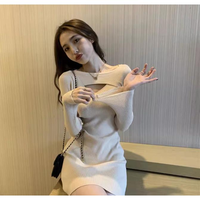 Produk DR559 Dress WANITA FASHION PURE COLO FASHION ROK DRESS WANITA