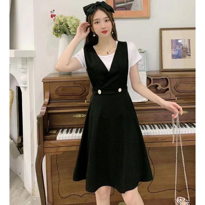 Produk ilook | Melon Dress | Fashion Korean Style | Midi Dres Korea