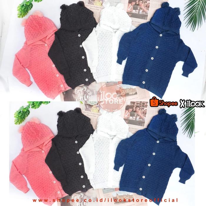 Produk ilook | Hoodie Kids Popcrown | Sweater Rajut Anak (Unisex)