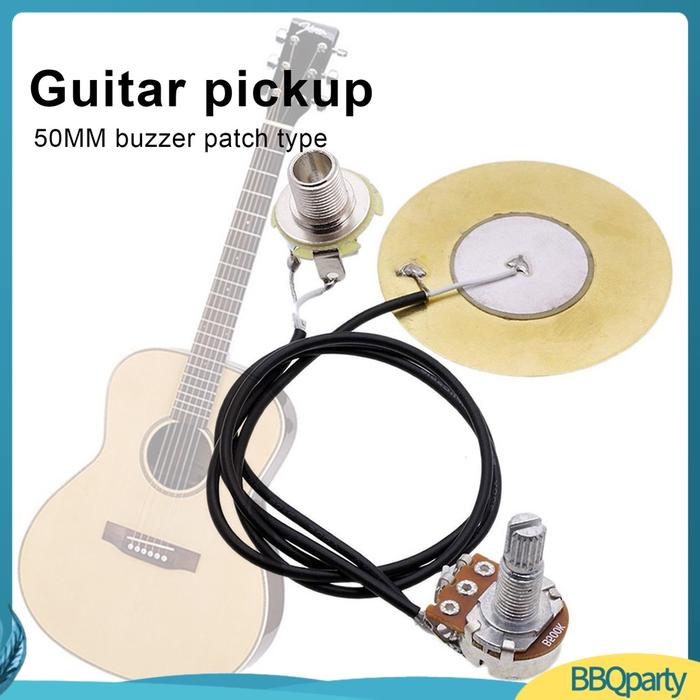 Piezo Pickup Piezo Transducer Kontak Perekat Efek Suara Untuk Gitar