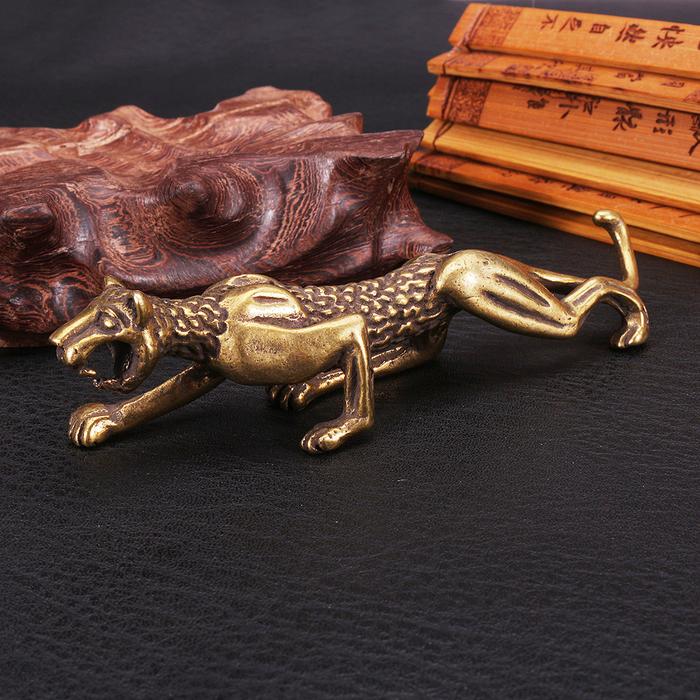 Ok Koleksi Barang Antik Cina Macan Tutul Kuningan Asia Sangat Indah -