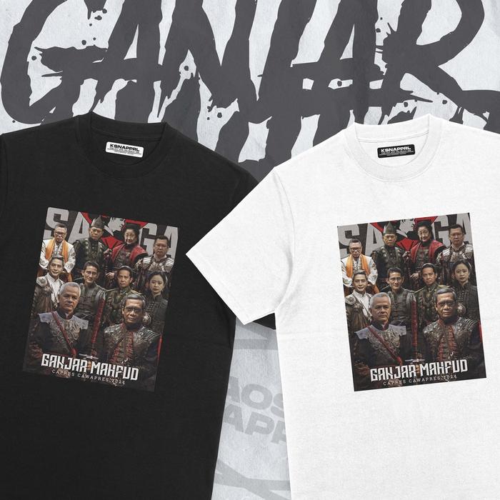 Kaos Pemilu 2024 "Ganjar Mahfud Dinasty" - Ganjar Pranowo/Ganjar