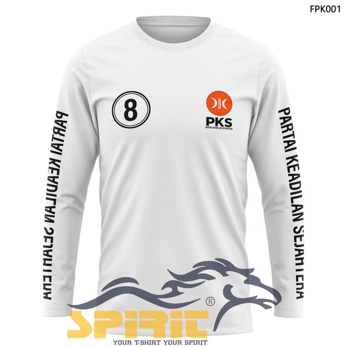 Kaos Partai Pks Terbaru Baju Pks Logo Baru Lengan Panjang Katun