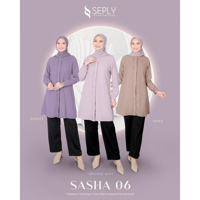 ATASAN SEPLY ORIGINAL SASHA 06 ORCHID MIST  SASHA 06 SAND VIOLET