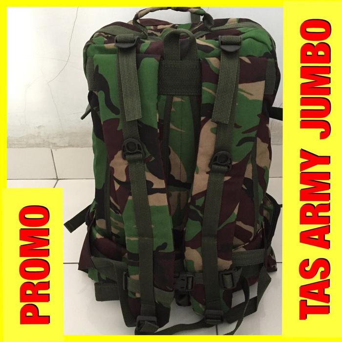 ASLI TAS ARMY JUMBO TAS RANSEL TENTARA TNI HIJAU LORENG TERBAGUS