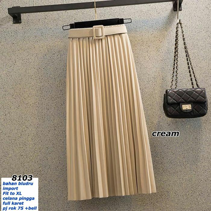 Produk CLOTHINGCICON ROK SKIRT BLUDRU SUEDE BELT IMPORT Barang