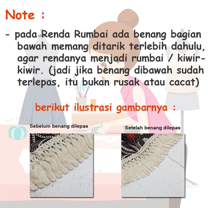 Produk cardigan outer batik rumbai cream bohemian etnik
