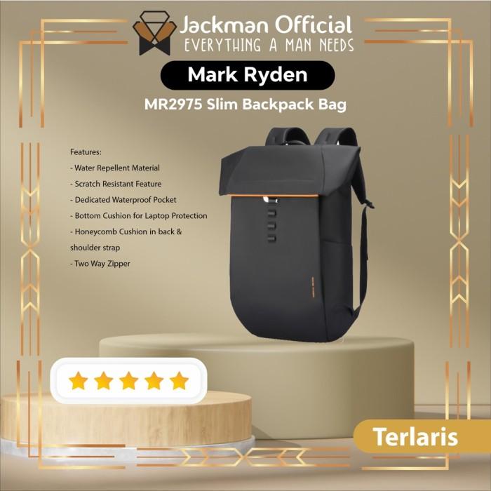 MARK RYDEN MR2975 Slim Backpack Bag - Tas Ransel Laptop Anti Air
