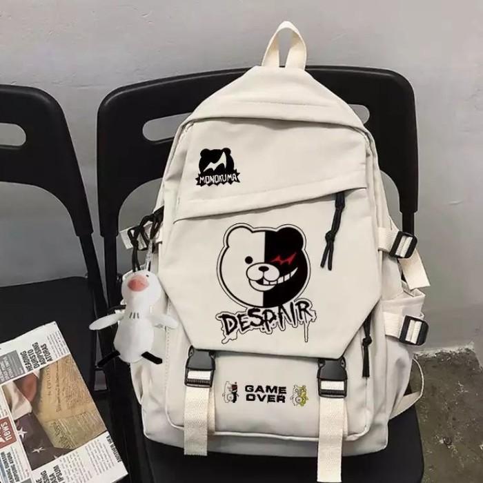 Tas Ransel Anime Danganronpa Monokuma Ransel Pria wanita