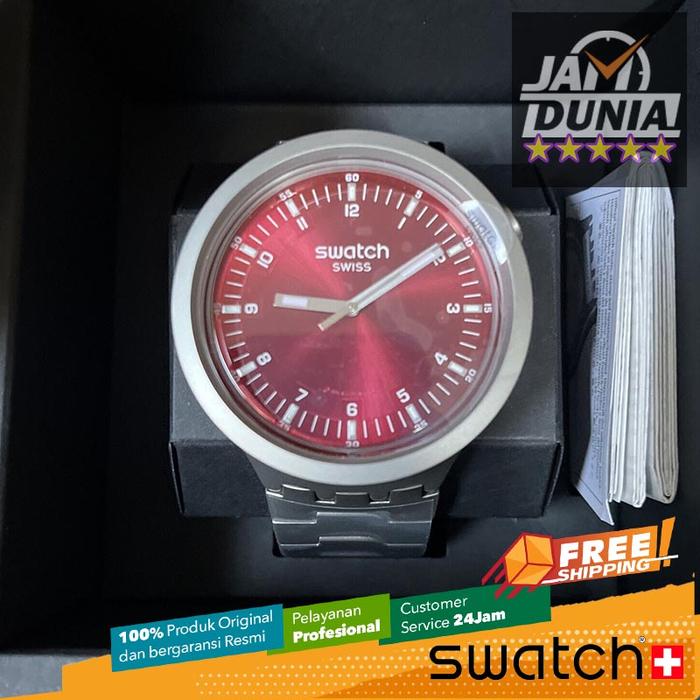 JAM TANGAN SWATCH ORIGINAL SB07S104G 104G JAM PRIA LA BIG BOLD IRONY